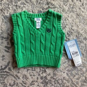 Chaps newborn sweater vest